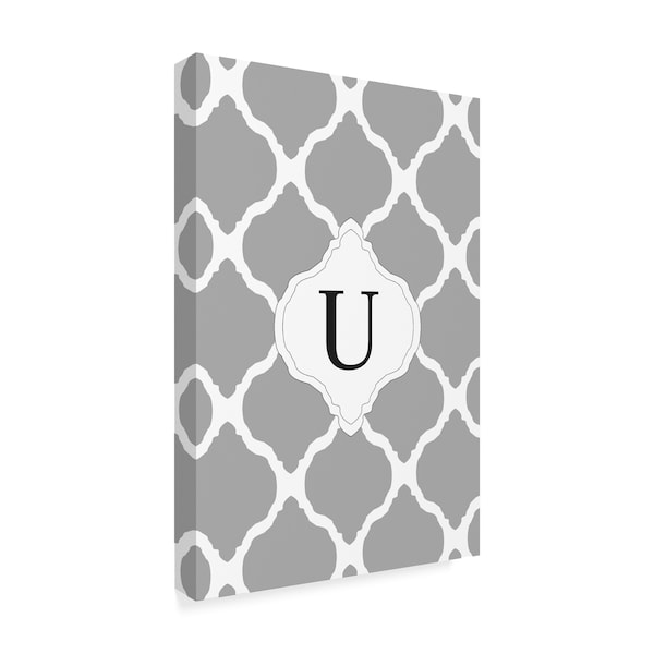 Art Licensing Studio 'U Gray Monogram' Canvas Art,22x32